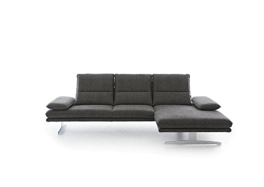 W.SCHILLIG Longchair broadway 16777 (B 291 cm) Stoff S22/95 anthracite - Komfortmöbel24
