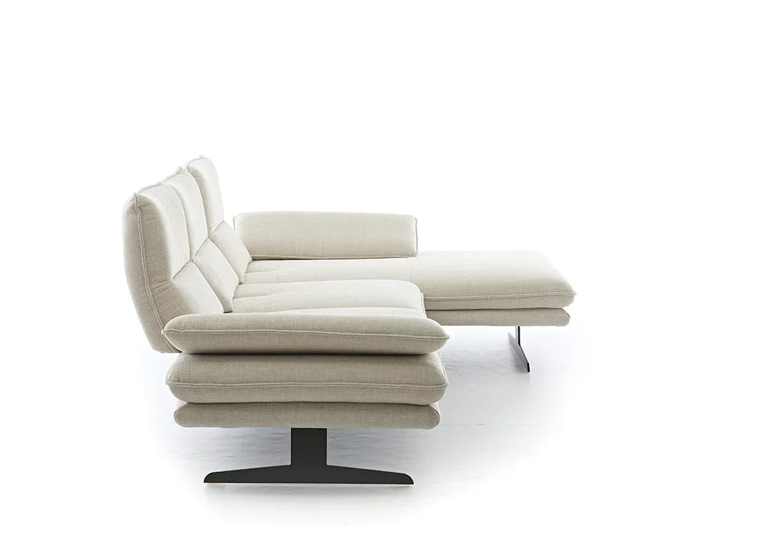 W.SCHILLIG Longchair broadway 16777 (B 311 cm) Stoff S43/43 cream - Komfortmöbel24