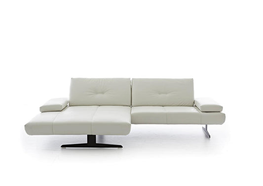 W.SCHILLIG Longchair chester 16790 Leder Z73/43 cream white - Komfortmöbel24