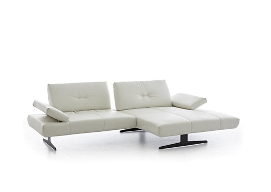 W.SCHILLIG Longchair chester 16790 in Leder Z73/43 cream white - Komfortmöbel24