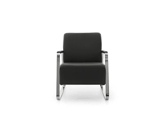 W.SCHILLIG Sessel quadroo 17350 ME Leder Z59/95 graphite - Komfortmöbel24