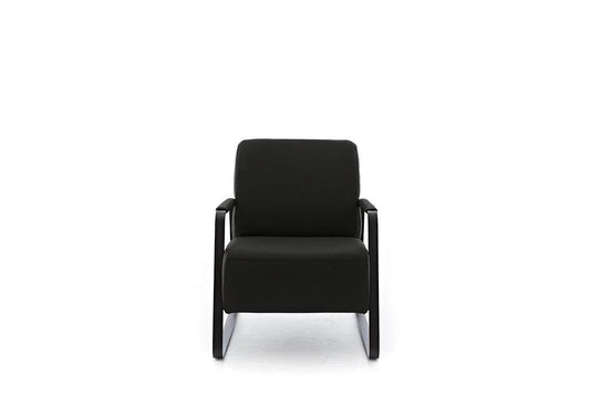 W.SCHILLIG Sessel quadroo 17350 ME Leder Z69/95 graphite - Komfortmöbel24