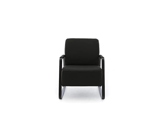 W.SCHILLIG Sessel quadroo 17350 Leder Z73/99 nachtschwarz - Komfortmöbel24