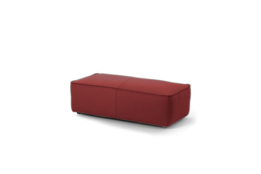 W.SCHILLIG Hocker around the block 18050 G120 Leder Z59 (Farbe wählbar) - Komfortmöbel24