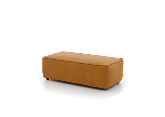 W.SCHILLIG Hocker around-the-block 18050 G120 Leder Z69 (Farbe wählbar) - Komfortmöbel24