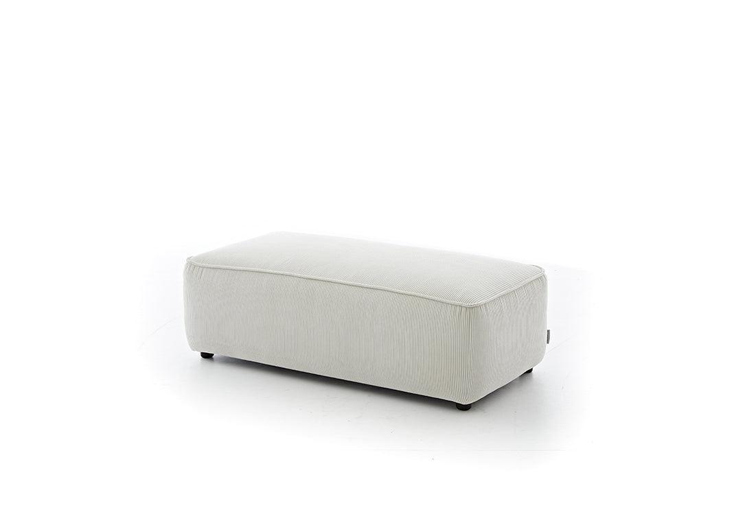W.SCHILLIG Hocker around-the-block 18050 G120 Stoff S44/43 cream - Komfortmöbel24