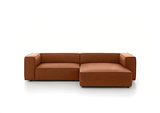 W.SCHILLIG Longchair around-the-block 18050 Leder Z69/50 cognac - Komfortmöbel24