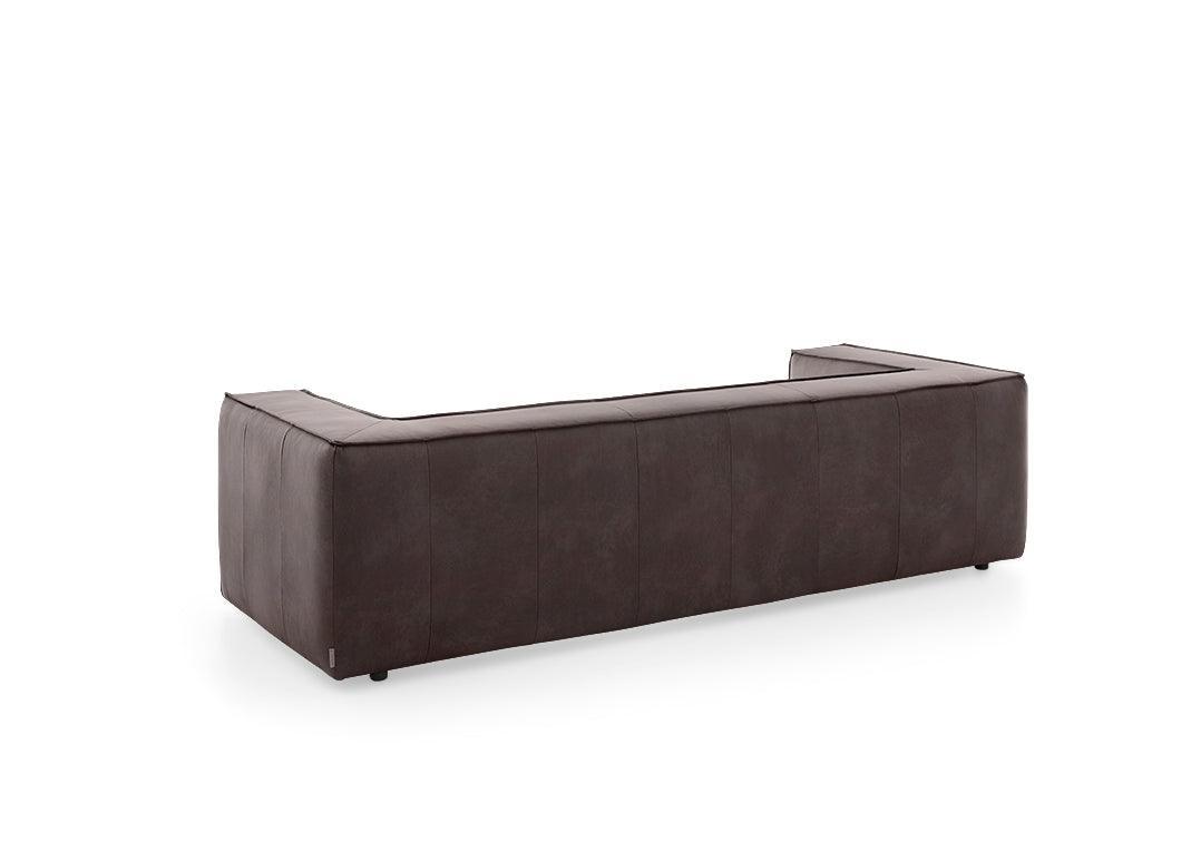 W.SCHILLIG Sofa around-the-block 18050 N100 Leder Z69/54 mocca - Komfortmöbel24