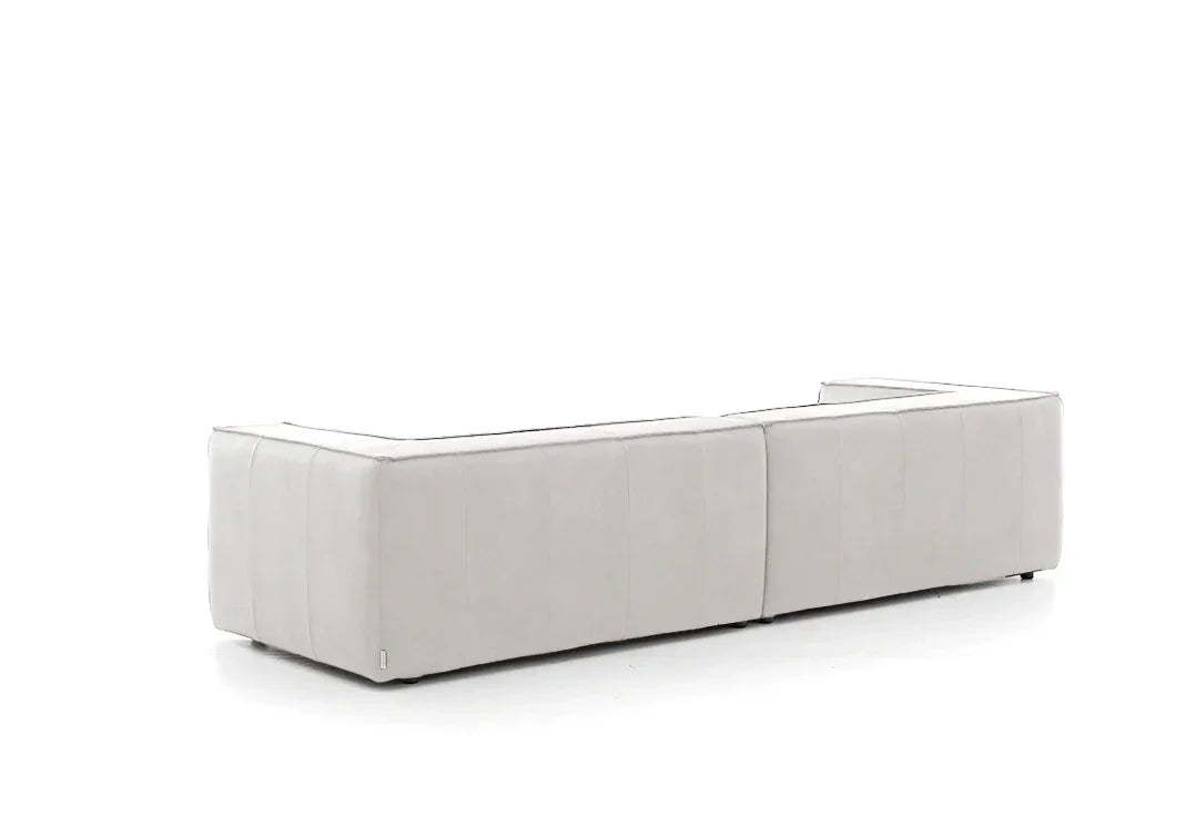 W.SCHILLIG Sofa around-the-block 18050 N120 Leder Z59/42 weiss - Komfortmöbel24