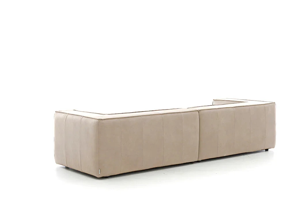 W.SCHILLIG Sofa around-the-block 18050 N120 Leder Z59/20 eisgrau - Komfortmöbel24