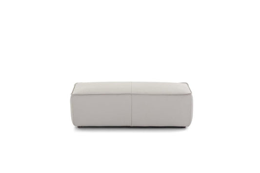 W.SCHILLIG Hocker around-the-block 18050 G120 Leder Z59/42 weiss - Komfortmöbel24