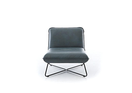 W.SCHILLIG Sessel 19811 keno M80X in Leder Z75/28 dark blue - Komfortmöbel24