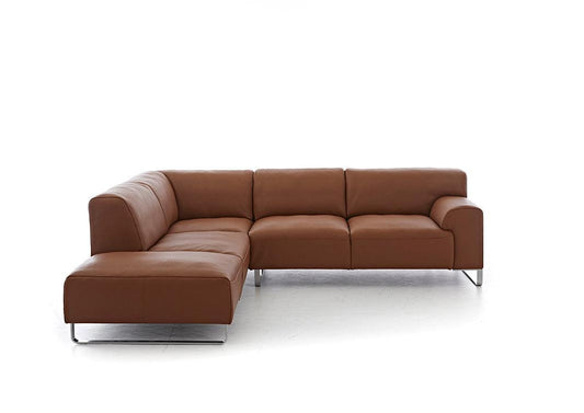 W.SCHILLIG Ecksofa alessiio 20550 Leder Z98/50 cognac - Komfortmöbel24