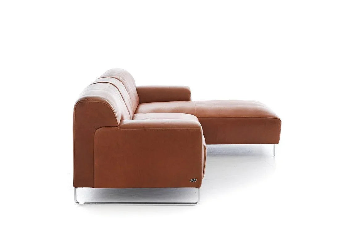 W.SCHILLIG Longchair alessiio 20550 Leder Z83/50 cognac - Komfortmöbel24