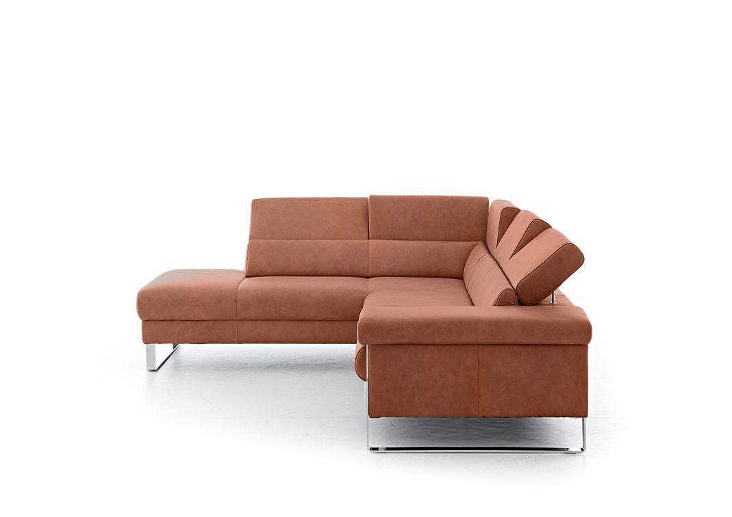 W.SCHILLIG Ecksofa finn 20974 Leder Z69/50 cognac - Komfortmöbel24