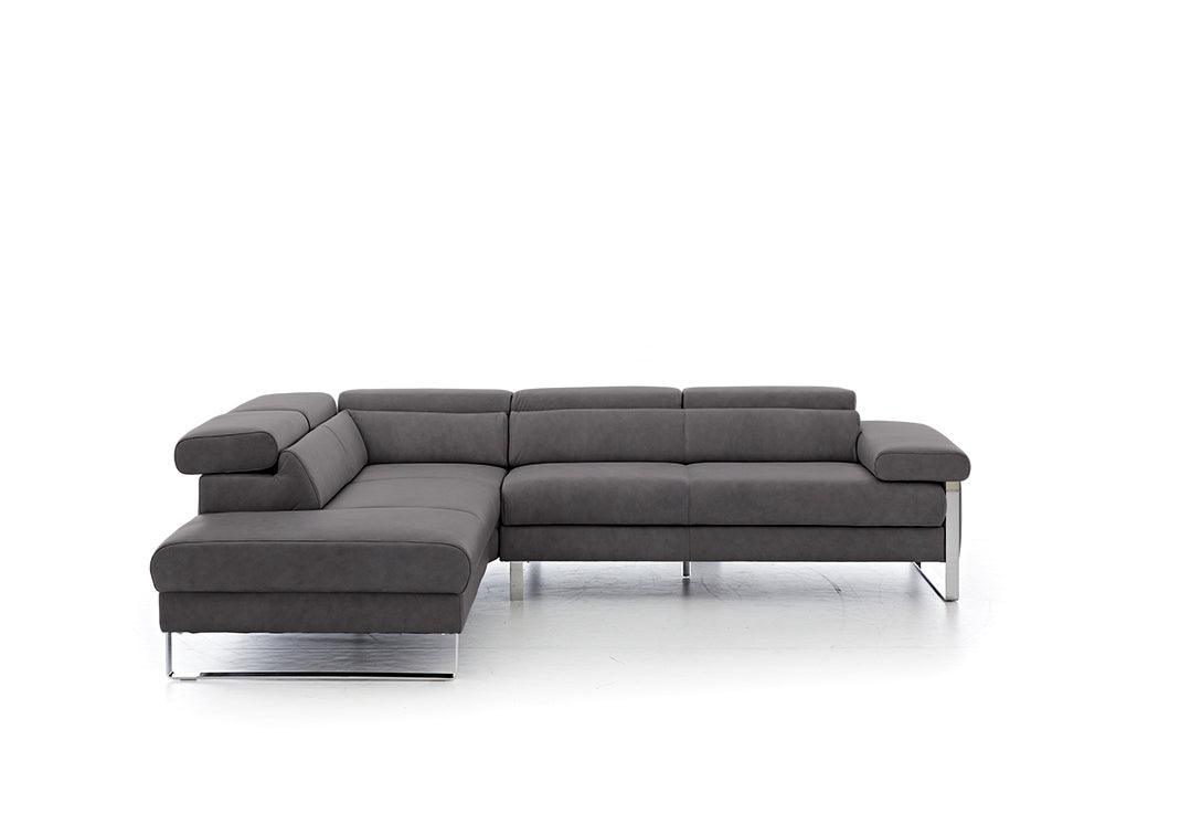 W.SCHILLIG Ecksofa finn 20974 Leder Z69/95 anthracite - Komfortmöbel24
