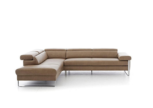 W.SCHILLIG Ecksofa finn 20974 Leder Z75/49 sand - Komfortmöbel24