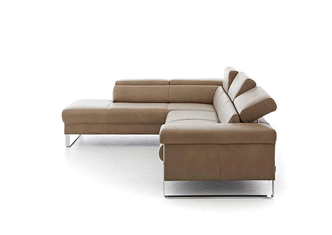 W.SCHILLIG Ecksofa finn 20974 Leder Z75/49 sand - Komfortmöbel24