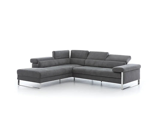 W.SCHILLIG Ecksofa finn Stoff S37/95 anthracite - Komfortmöbel24