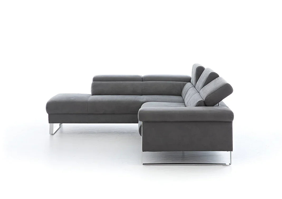 W.SCHILLIG Ecksofa finn Stoff S37/95 anthracite - Komfortmöbel24