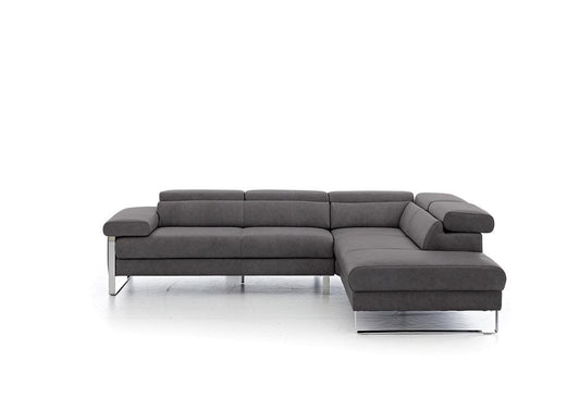 W.SCHILLIG Ecksofa finn 20974 Leder Z69/95 anthracite - Komfortmöbel24