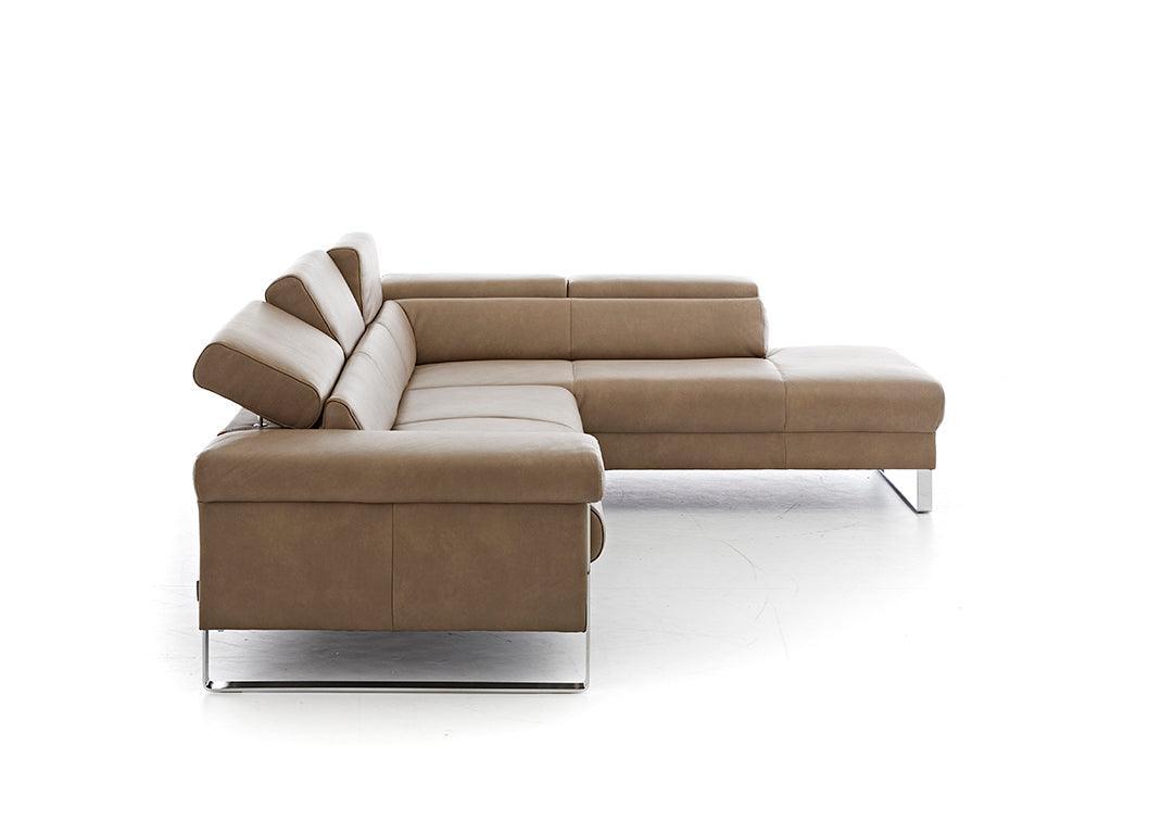 W.SCHILLIG Ecksofa finn 20974 Leder Z75/49 sand - Komfortmöbel24