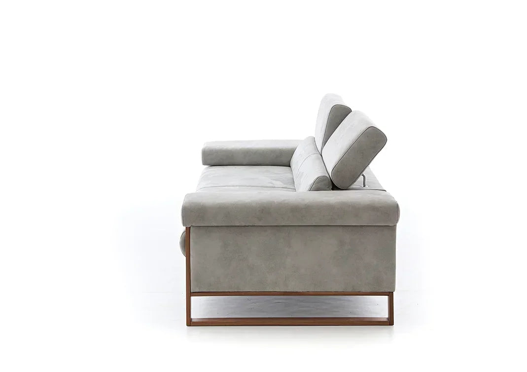 W.SCHILLIG Sofa finn 20974 N80 Stoff V52/21 light grey - Komfortmöbel24