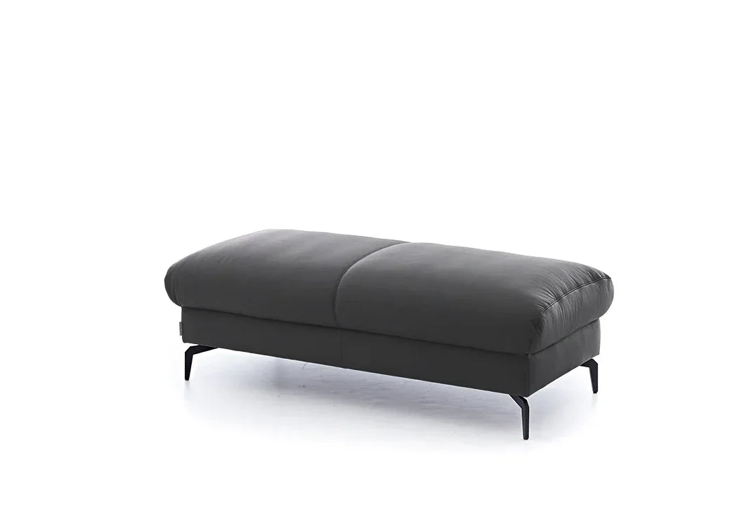 W.SCHILLIG Hocker piedroo plus 21156 G140 Leder Z59/95 graphit NEU! - Komfortmöbel24