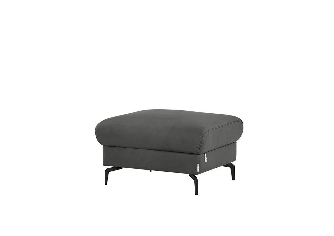 W.SCHILLIG Hocker piedroo plus 21156 G70 Leder Z69/95 anthracite NEU! - Komfortmöbel24