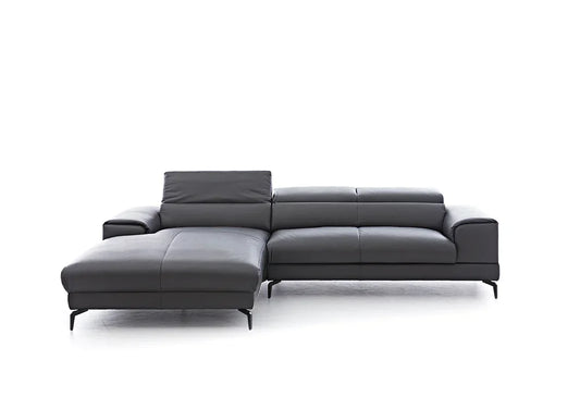 W.SCHILLIG Longchair piedroo plus 21156 (B=303 cm) Leder Z59/95 graphit - Komfortmöbel24
