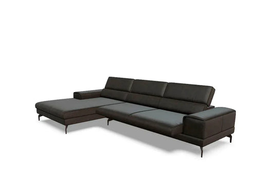 W.SCHILLIG Longchair piedroo plus 21156 (B=343 cm) Leder Z69/54 mocca