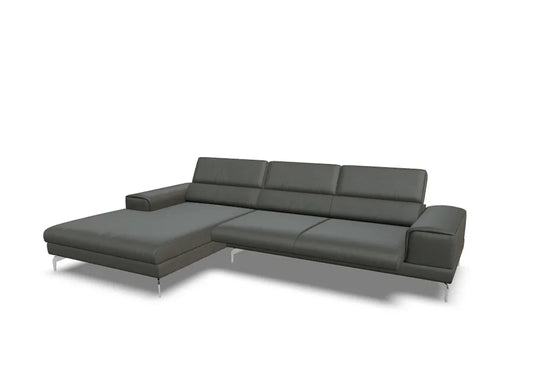 W.SCHILLIG Longchair piedroo plus 21156 (B=323 cm) Leder Z75/95 anthracite