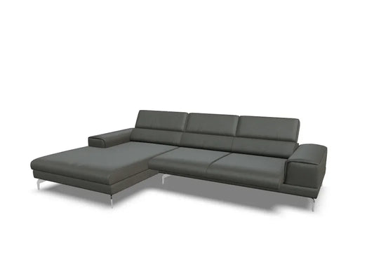 W.SCHILLIG Longchair piedroo plus 21156 (B=323 cm) Leder Z75/95 anthracite