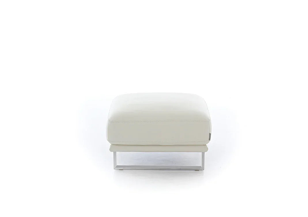 W.SCHILLIG Hocker montanaa 24250 G70 Leder Z59/42 weiß - Komfortmöbel24