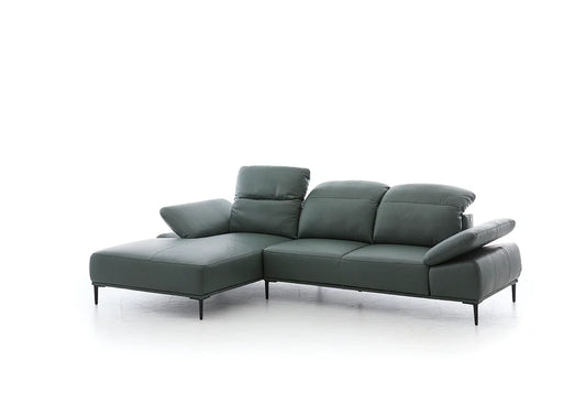 W.SCHILLIG Longchair tavaroo 24470 Leder Z77/95 graphite - Komfortmöbel24