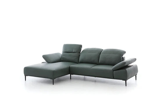W.SCHILLIG Longchair tavaroo 24470 Leder Z77/95 graphite - Komfortmöbel24