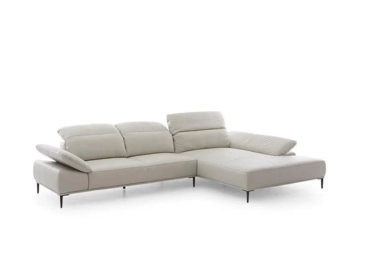 W.SCHILLIG Longchair tavaroo 24470 Leder Z66/43 greige - Komfortmöbel24