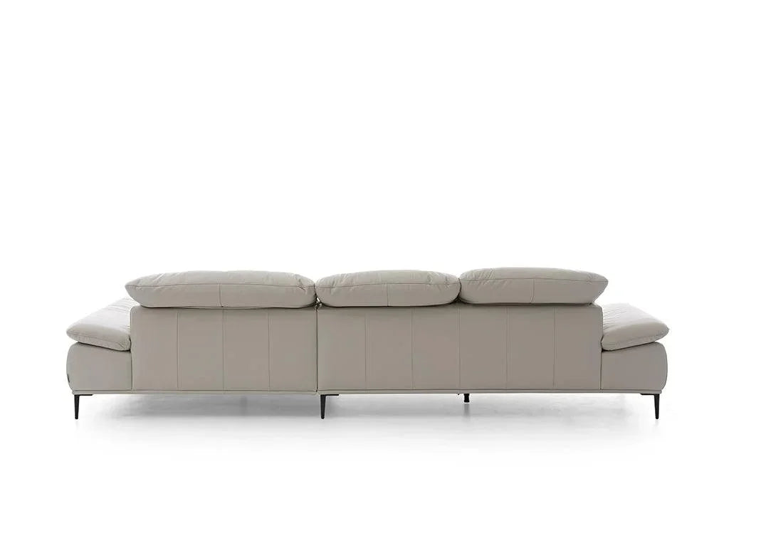 W.SCHILLIG Longchair tavaroo 24470 Leder Z66/43 greige - Komfortmöbel24