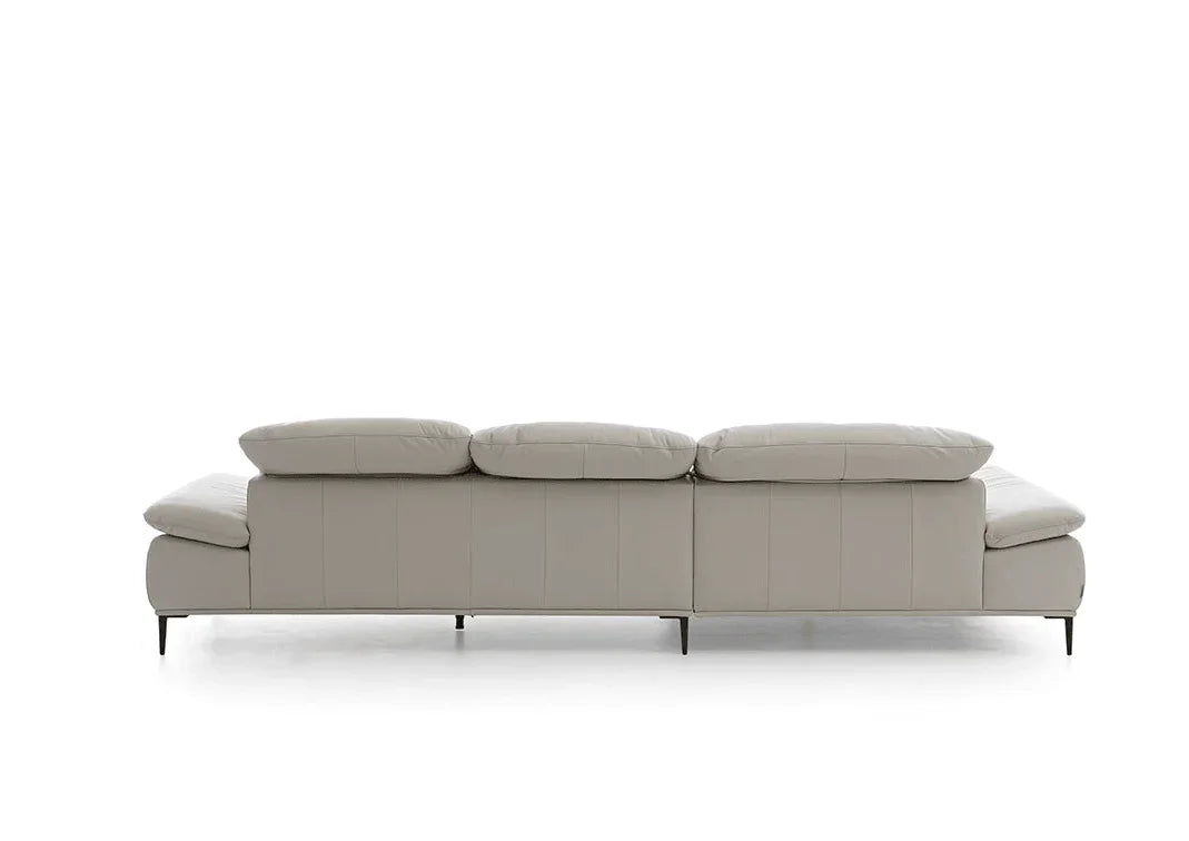 W.SCHILLIG Longchair tavaroo 24470 Leder Z66/43 greige - Komfortmöbel24