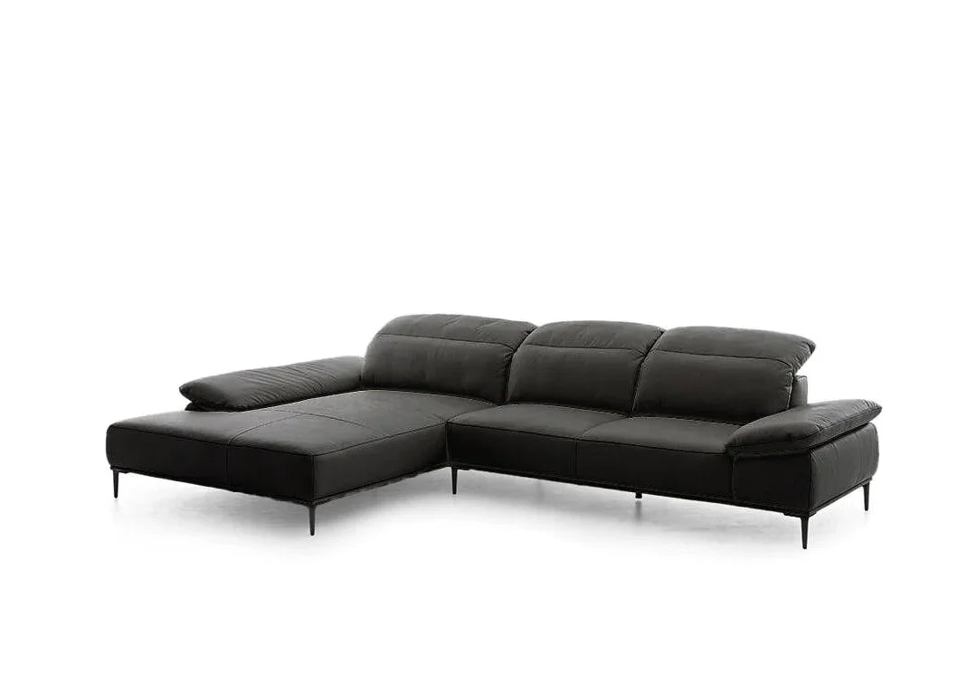 W.SCHILLIG Longchair tavaroo 24470 (B=343) Leder Z73/99 schwarz
