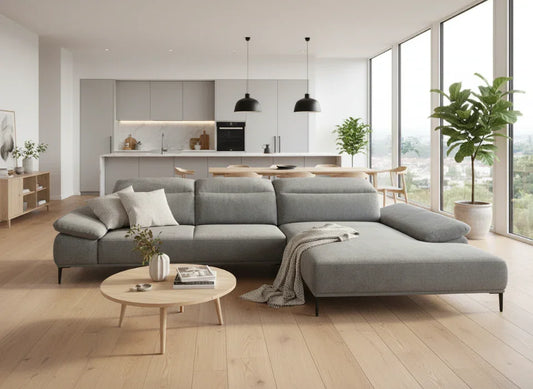 W.SCHILLIG Longchair tavaroo 24470 (B=343) Stoff R75/21 light grey