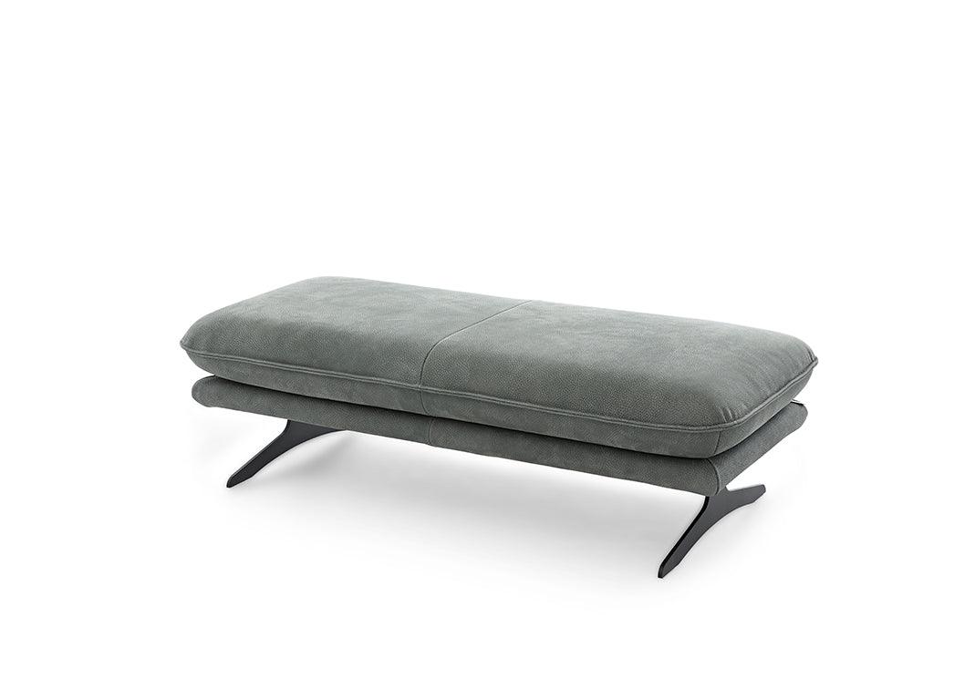 W.SCHILLIG Hocker olivia 24670 G140 Leder Z85/26 eucalyptus - Komfortmöbel24