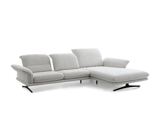 W.SCHILLIG Longchair olivia 24670 (B=343 cm) Stoff S75/21 light grey - Komfortmöbel24