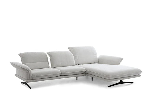 W.SCHILLIG Longchair olivia 24670 (B=343 cm) Stoff S75/21 light grey - Komfortmöbel24