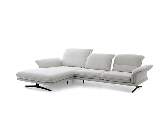 W.SCHILLIG Longchair olivia 24670 (B=343 cm) Stoff S75/21 light grey - Komfortmöbel24