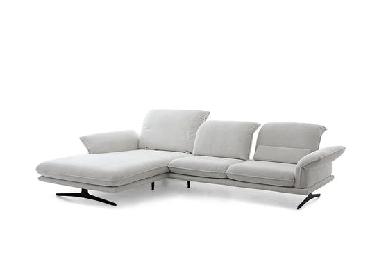 W.SCHILLIG Longchair olivia 24670 (B=343 cm) Stoff S75/21 light grey - Komfortmöbel24