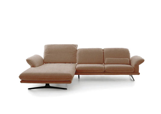 W.SCHILLIG Longchair olivia 24670 (B=323 cm) Leder Z75/49 sand inkl. 2 Kissen - Komfortmöbel24