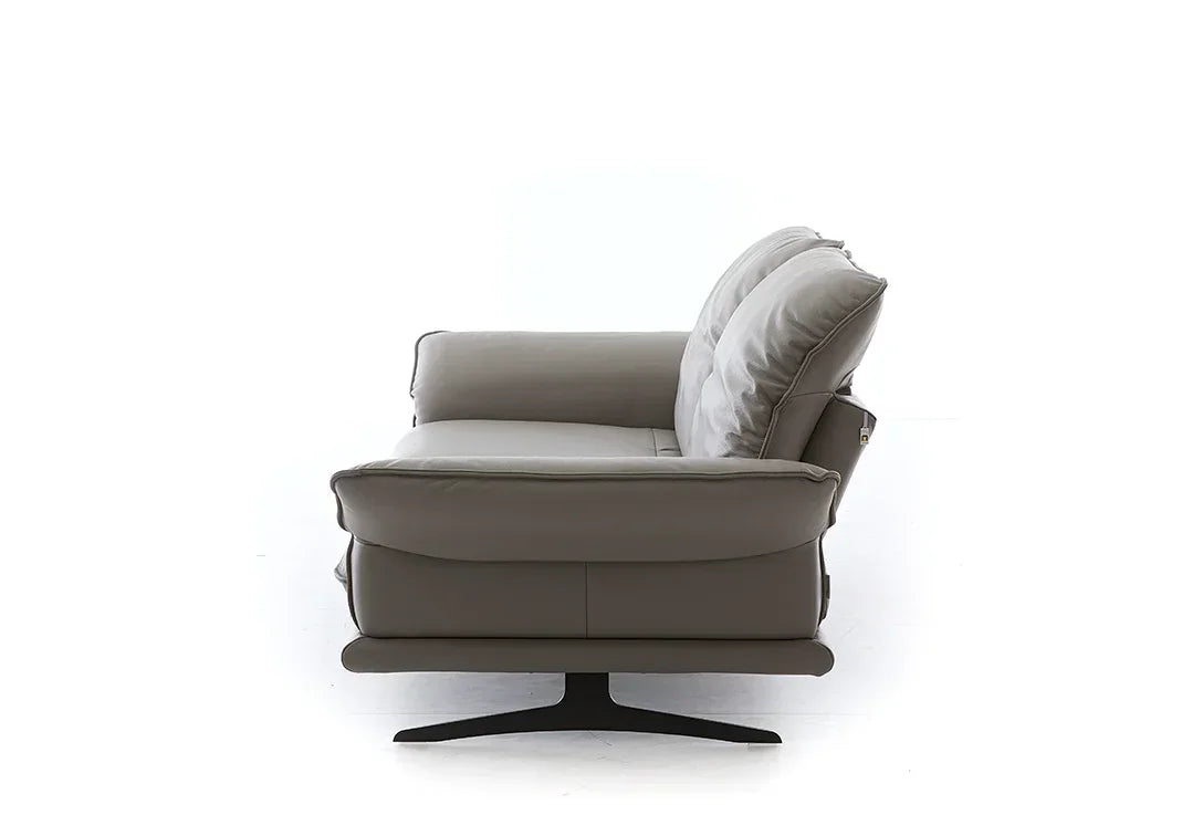 W.SCHILLIG Longchair olivia 24670 NL80 Leder Z66/22 elephant - Komfortmöbel24