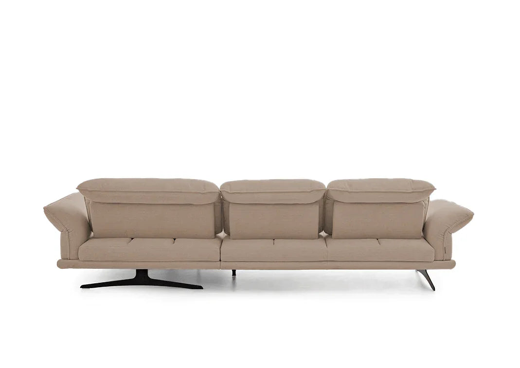 W.SCHILLIG Longchair olivia 24670 (B=303 cm) Stoff W82/50 light brown