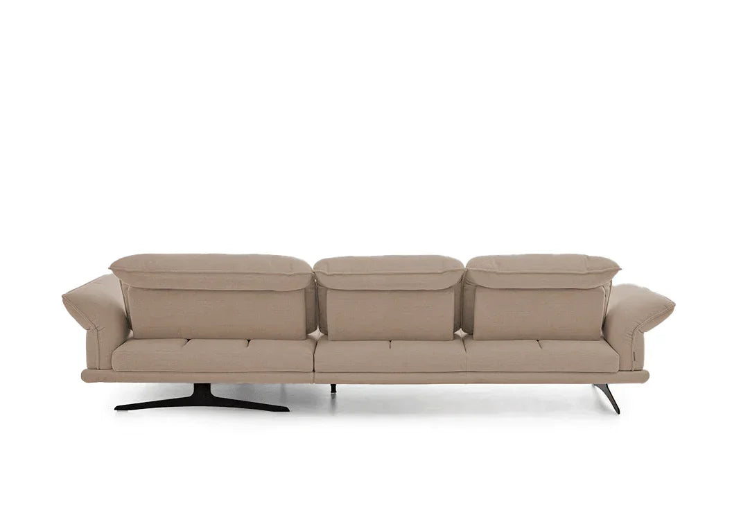 W.SCHILLIG Longchair olivia 24670 (B=303 cm) Stoff W82/50 light brown